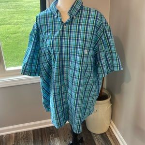 Chaps plaid button down like new men’s shirt